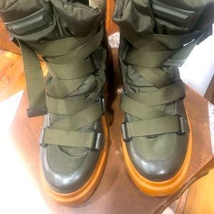 Kendall and Kylie army boots